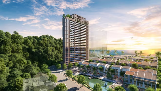 Tòa căn hộ The Xanh 2 tựa con thuyền vững chãi và kiêu hãnh (Ảnh: Sun Property) Tòa căn hộ The Xanh 2 tựa con thuyền vững chãi và kiêu hãnh (Ảnh: Sun Property)