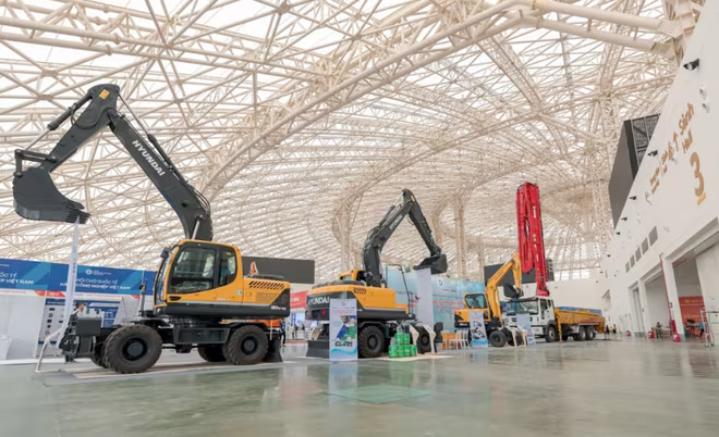 Những cỗ máy khổng lồ quen thuộc với ngành xây dựng của Hyundai