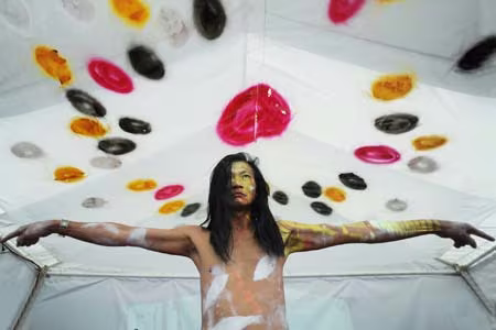 Đào Anh Khánh sang Mỹ múa lửa  ảnh 1