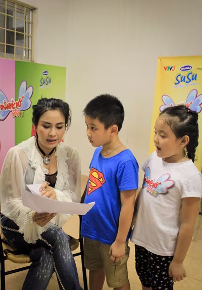 Diva Thanh Lam trực tiếp dạy thí sinh nhí ảnh 2 Diva Thanh Lam trực tiếp dạy thí sinh nhí ảnh 2