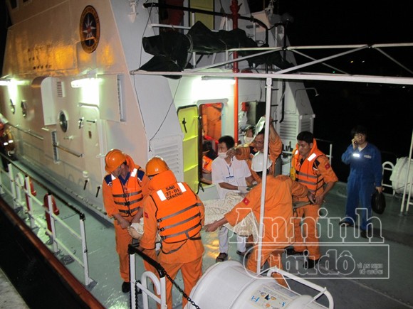 Cứu thuyền viên người Hàn Quốc nguy kịch trên biển ảnh 1 Cứu thuyền viên người Hàn Quốc nguy kịch trên biển ảnh 1
