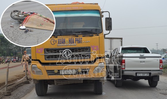 Bị xe tải chở vật liệu xây dựng đè, 1 phụ nữ chết thảm ảnh 1 Bị xe tải chở vật liệu xây dựng đè, 1 phụ nữ chết thảm ảnh 1