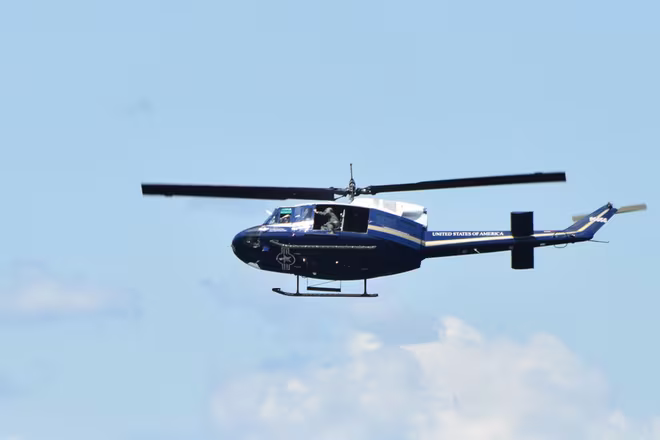 Một chiếc trực thăng UH-1N Huey của Không quân Mỹ