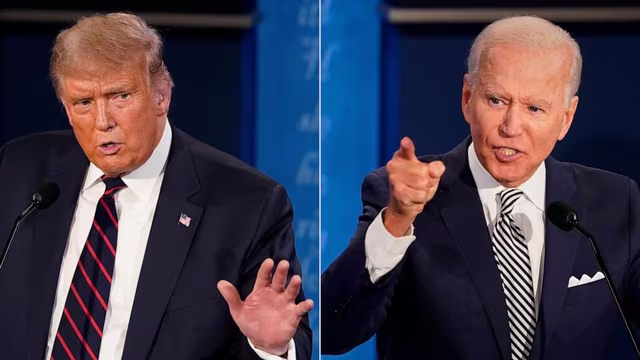 Đương kim Tổng thống Mỹ Donald Trump và ứng viên đảng Dân chủ Joe Biden Đương kim Tổng thống Mỹ Donald Trump và ứng viên đảng Dân chủ Joe Biden