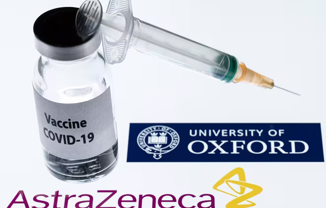 Hình ảnh mô phỏng vaccine phòng Covid-19 do hãng dược AstraZeneca phối hợp với Đại học Oxford phát triển