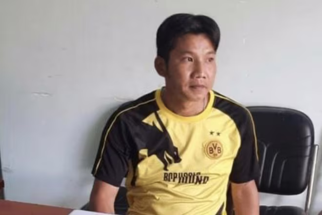 Nguyễn Văn Bé tại cơ quan công an. Ảnh: VOV Nguyễn Văn Bé tại cơ quan công an. Ảnh: VOV