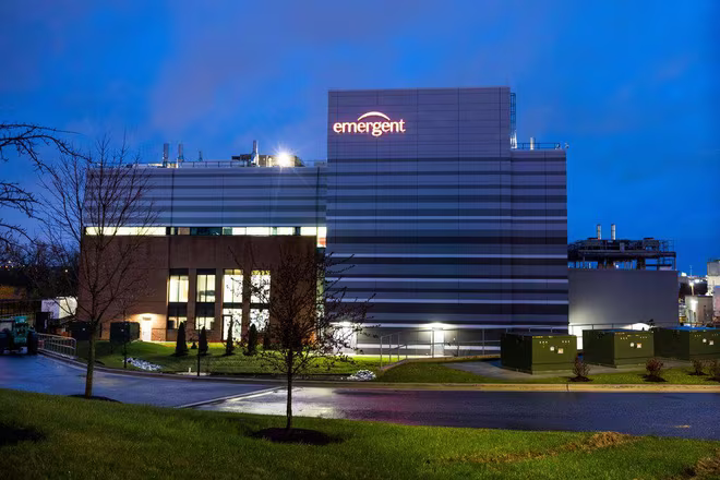 Nhà máy Emergent BioSolutions ở thành phố Baltimore Nhà máy Emergent BioSolutions ở thành phố Baltimore