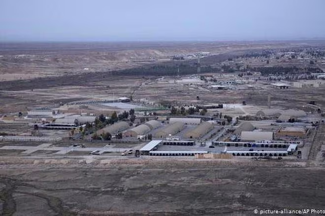 Căn cứ không quân Ain al-Asad, nơi lính Mỹ đang đồn trú ở Iraq Căn cứ không quân Ain al-Asad, nơi lính Mỹ đang đồn trú ở Iraq