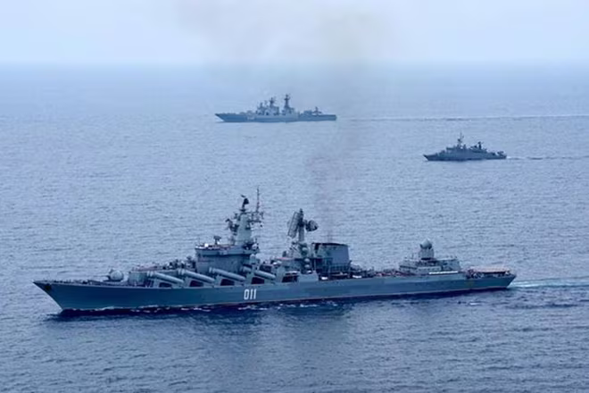 Tham gia tập trận có tuần dương hạm Varyag, soái hạm của Hạm đội Thái Bình Dương Nga Tham gia tập trận có tuần dương hạm Varyag, soái hạm của Hạm đội Thái Bình Dương Nga