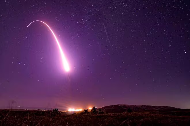 Một vụ thử tên lửa đạn đạo xuyên lục địa Minuteman III của quân đội Mỹ Một vụ thử tên lửa đạn đạo xuyên lục địa Minuteman III của quân đội Mỹ