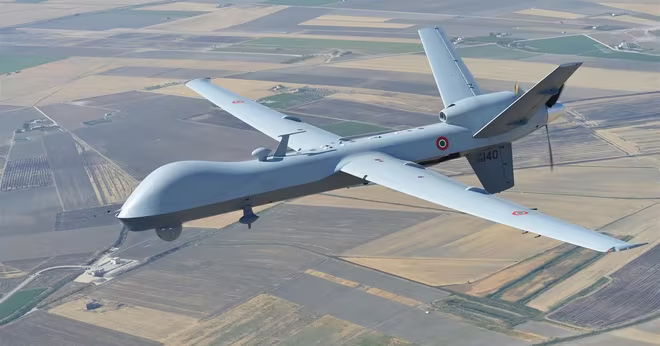 Một chiếc UAV MQ-9 Reaper của quân đội Mỹ Một chiếc UAV MQ-9 Reaper của quân đội Mỹ