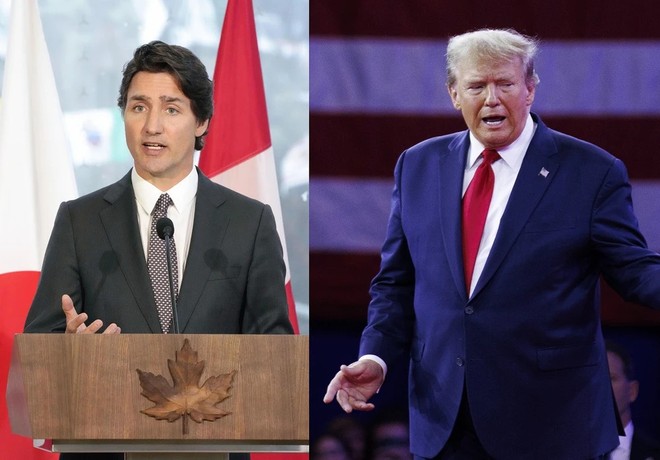 Thủ tướng Canada Justin Trudeau và Tổng thống Mỹ Donald Trump