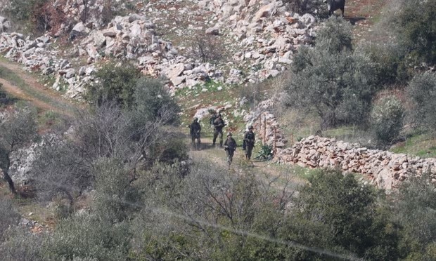 Binh sĩ Israel ở Kfarchouba, miền Nam Lebanon, ngày 17-2
