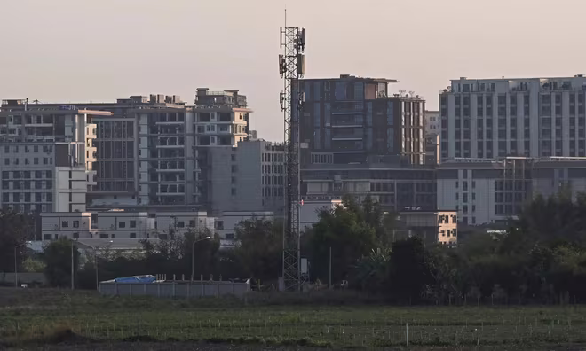 Thị trấn Shwe Kokko (Myawaddy, Myanmar) là nơi có một trong những khu phức hợp lừa đảo khét tiếng nhất. Ảnh minh họa Thị trấn Shwe Kokko (Myawaddy, Myanmar) là nơi có một trong những khu phức hợp lừa đảo khét tiếng nhất. Ảnh minh họa