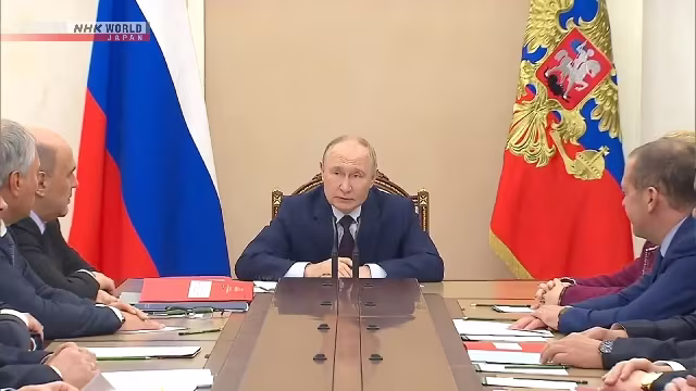 Tổng thống Nga Vladimir Putin tại cuộc họp