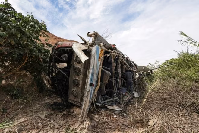 Hiện trường vụ tai nạn thảm khốc Hiện trường vụ tai nạn thảm khốc