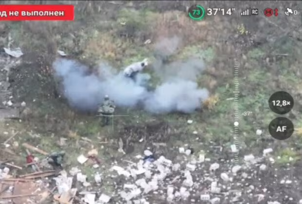 Khi người lính dẫn đầu chỉ cách nó vài bước chân, chú lợn liền bỏ chạy và vô tình kích nổ một quả mìn sát thương Khi người lính dẫn đầu chỉ cách nó vài bước chân, chú lợn liền bỏ chạy và vô tình kích nổ một quả mìn sát thương