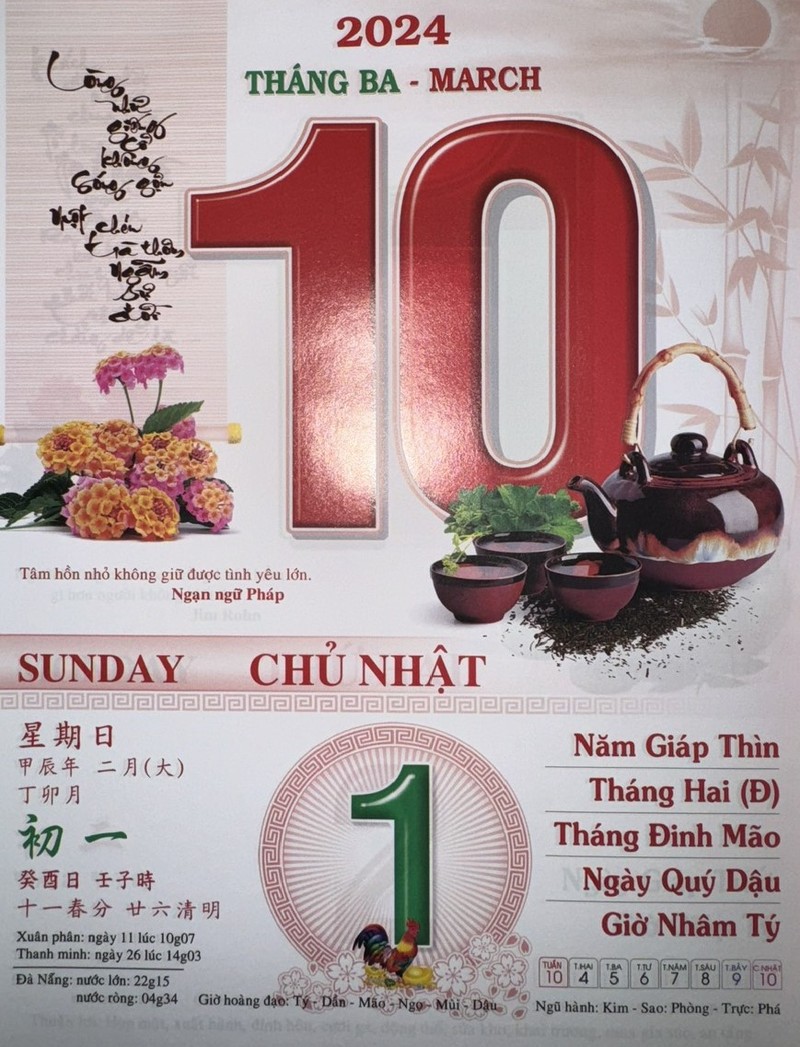 4. So sánh ngày mùng 10 tháng 3 âm lịch qua các năm