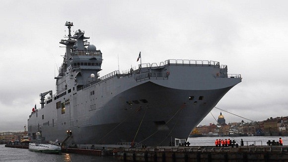 Tàu Mistral đầu tiên cùng 200 thủy thủ Nga bắt đầu đợt chạy thử tại Pháp ảnh 2 Tàu Mistral đầu tiên cùng 200 thủy thủ Nga bắt đầu đợt chạy thử tại Pháp ảnh 2