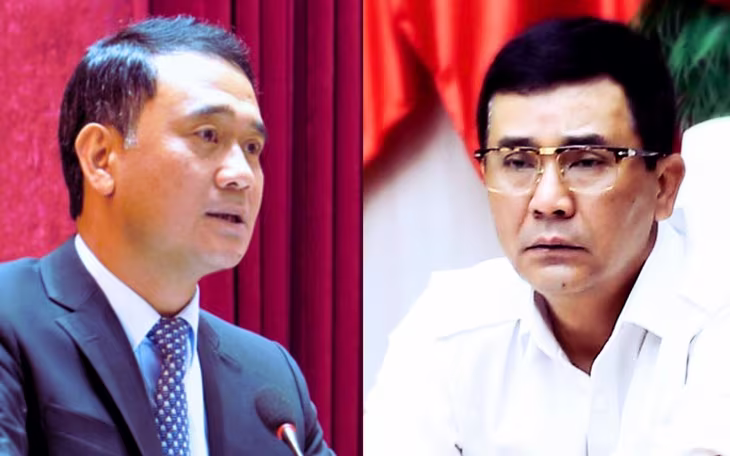 Cựu Bí thư Thành ủy TP Hòa Bình (cũ) Ngô Ngọc Đức (bên trái) và cựu Phó Chủ tịch tỉnh Phú Thọ (cũ) Hồ Đại Dũng. Cựu Bí thư Thành ủy TP Hòa Bình (cũ) Ngô Ngọc Đức (bên trái) và cựu Phó Chủ tịch tỉnh Phú Thọ (cũ) Hồ Đại Dũng.