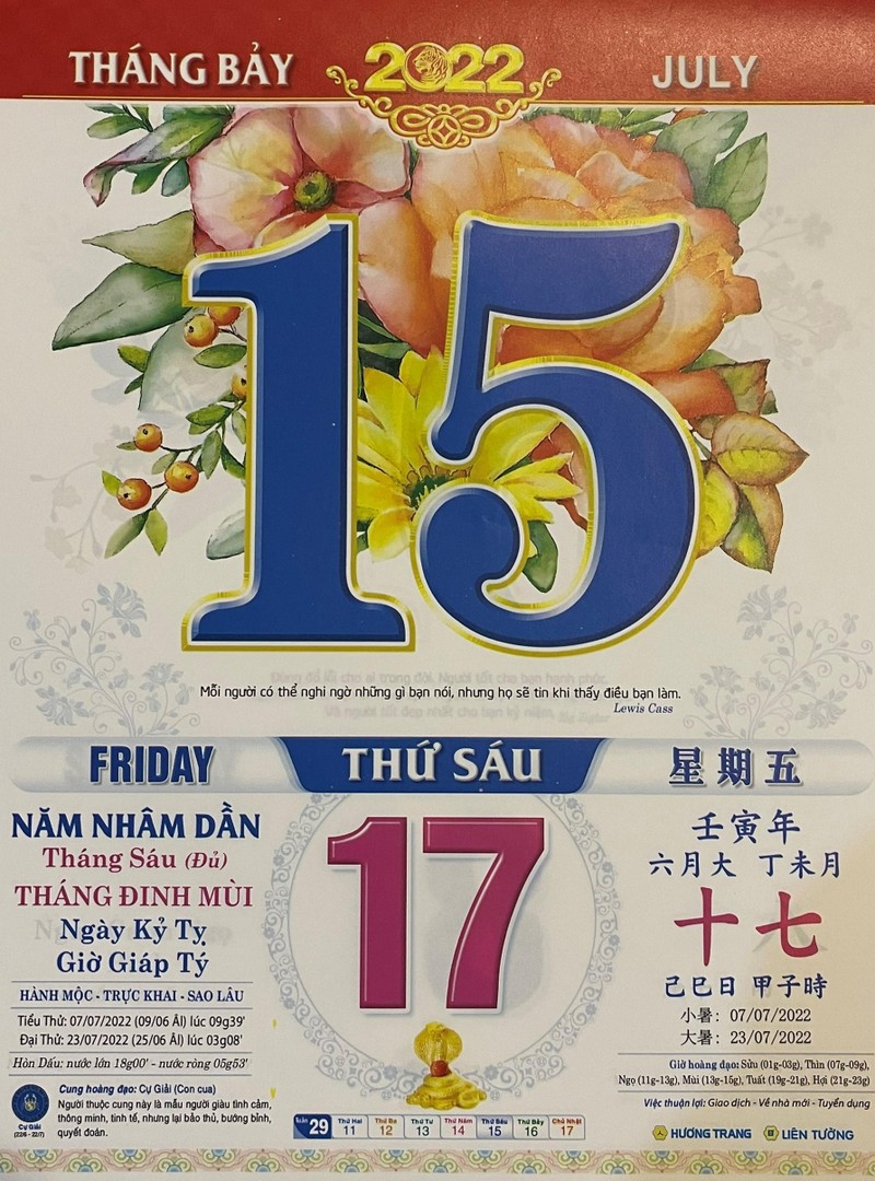Ngày 15/7 Là Cung Gì? Khám Phá Tính Cách và Vận Mệnh Của Người Sinh Ngày 15/7