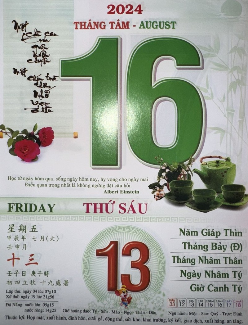 Giáp Thìn Hôm Nay 16 Tháng 8 Hợp Số Mấy? Khám Phá Con Số May Mắn Và Tài Lộc