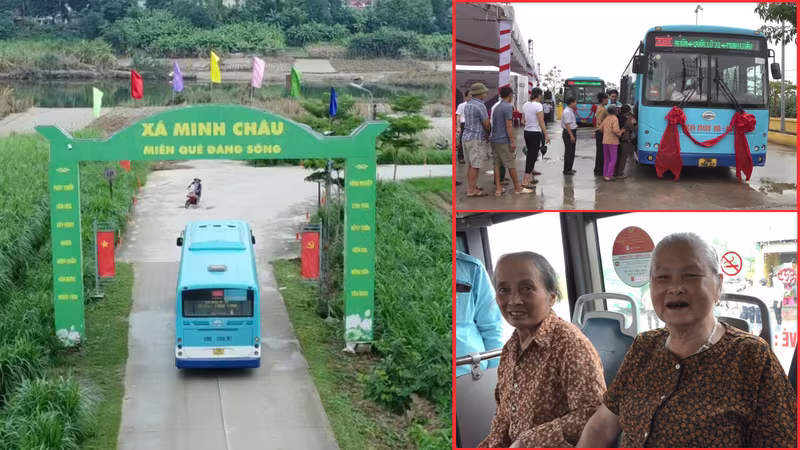 Tuyến xe buýt đầu tiên kết nối xã đảo duy nhất của Thủ đô với trung tâm Hà Nội đã chính thức đi vào hoạt động sáng ngày 14/10...