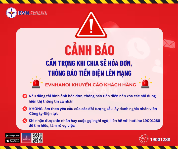 Cẩn trọng khi chia sẻ hóa đơn, thông báo tiền điện lên mạng